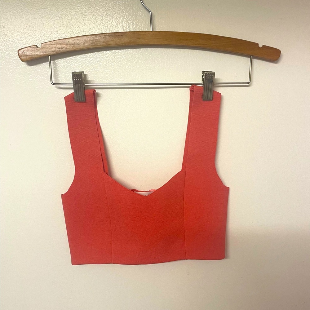 ALC coral crop top